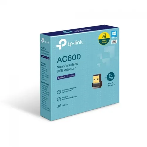 Adaptador Wireless TP-Link Nano USB | 433Mbps | Archer T2U Nano AC600 - LOJA FH
