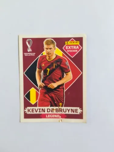 Figurinha extra legend bordô copa 2022 Kevin de Bruyne