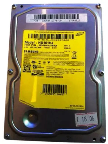 HD Samsung 160GB SATA 3,5" - Modelo HD161HJ Completo e Funcionando Perfeitamente !