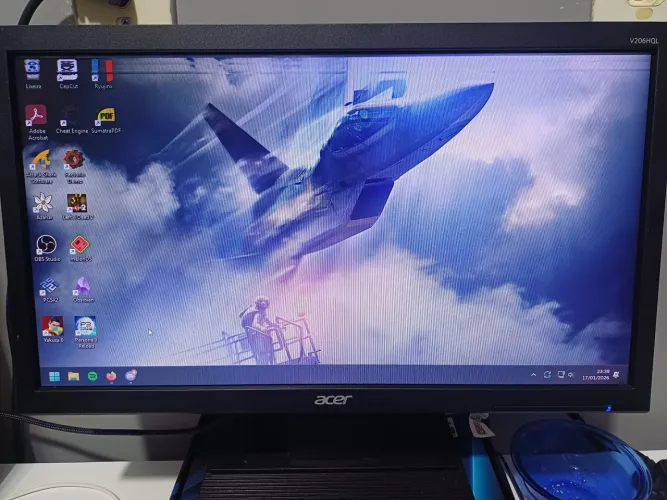 Monitor Acer 19' com defeito de fábrica