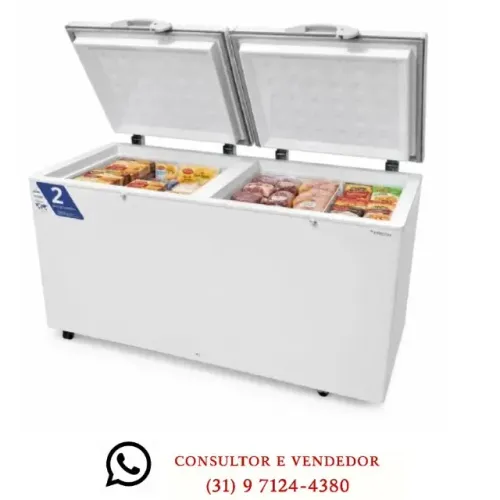 Freezer Horizontal 2 Tampas 503L Fricon