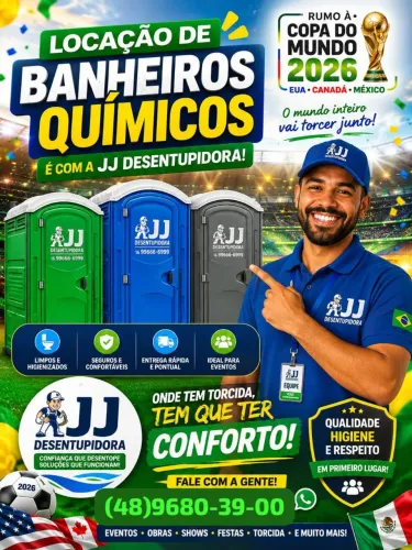 Locação de Banheiros Quimicos para Eventos e Obras!