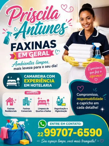 Profissional com experiencia em hotelaria.