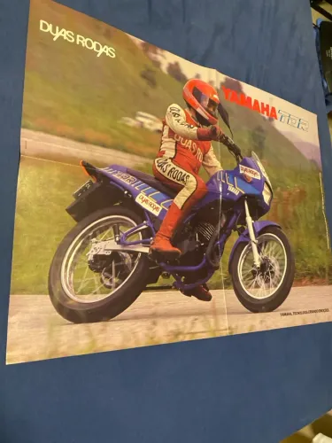 Poster Yamaha tdr de época (Revista duas rodas)