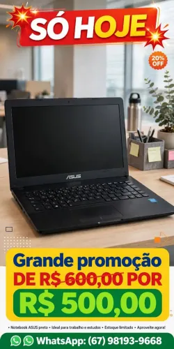 Notebook Asus na Super Queima dessa semana 