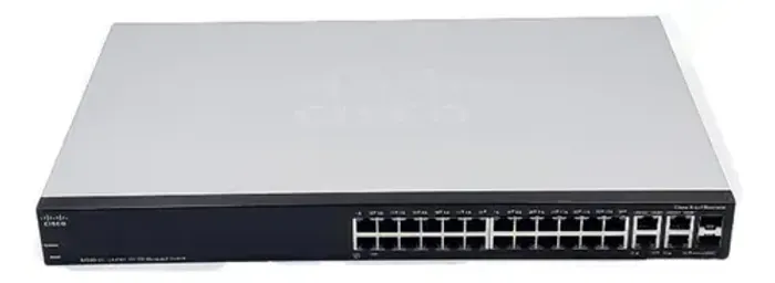 Switch gerenciado Cisco SF300-24P de 24 portas 10/100 PoE