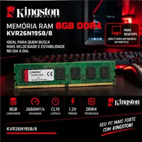 Memória Ram DDR4 8GB