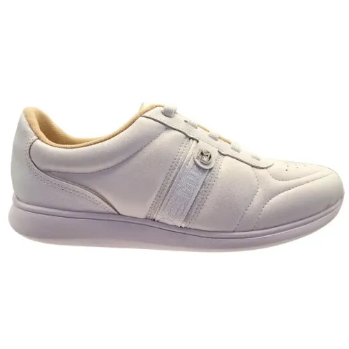 Tênis Feminino Casual Adulto Confortável Pele Strech Modare Branco *159