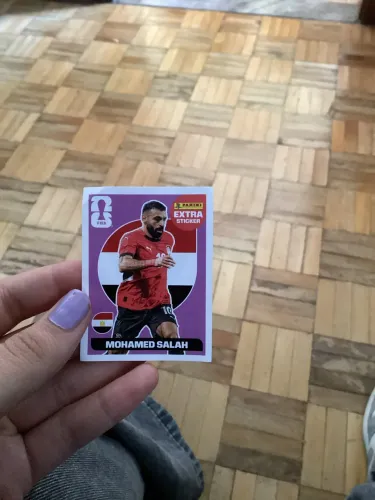 Figurinha extra sticker Mohamed Salah