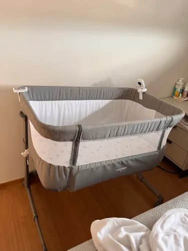 Berço Portátil Co bed Link Cinza Mescla Voyage