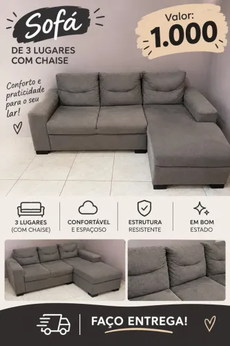 Sofá com Chaise
