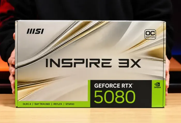 Placa de Vídeo MSI Inspire 3X OC NVIDIA GeForce RTX 5080 16GB GDDR7