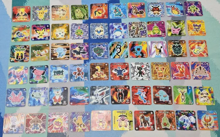 Coleção tazos jo-kén pokémon completa elma chips ler descrição