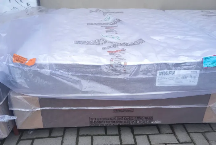 Cama Box Casal Base + Colchão Novo Direto da fábrica Embalado