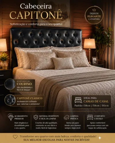Cabeceira capitonê