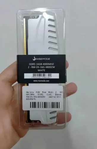 Memória RAM Rise Mode Z, 16GB, 4800MHz, DDR5, CL40, Branco