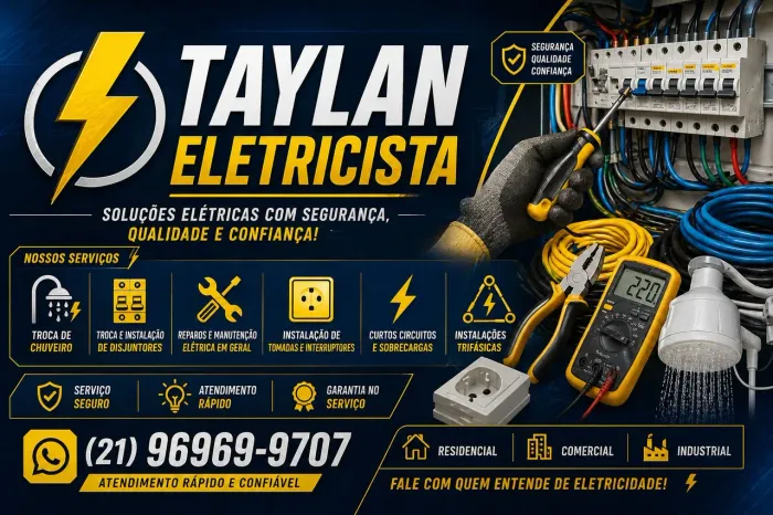 Eletricista no Rio - Troca de Chuveira, disjuntores, curto e serviços elétricos em geral