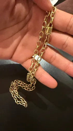 Cordão  de ouro 18k peso 13,5 gramas 