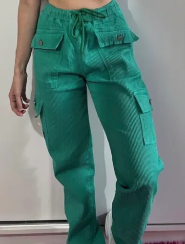 calça cargo baw clothing verde pp