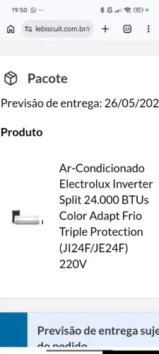 Ar-condicionado 24tbus Eletrolux