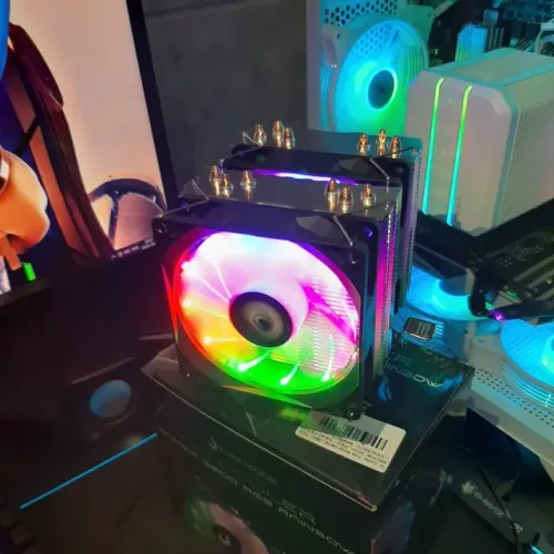 Air Cooler, 90mm, - 6 Heat Pipe - 2 Fans RGB