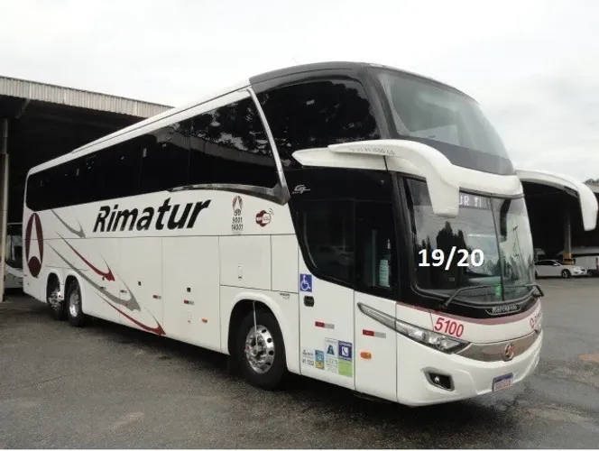 Ônibus Executivo Ano 19/20 MP Paradiso LD NEW G7 Volvo B420 R 46 Lugares Turismo Total.