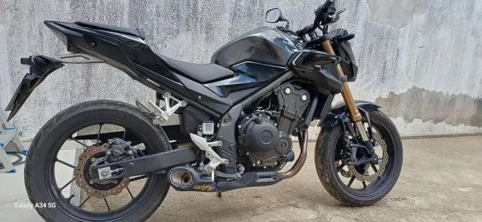 Ponteira de Escapamento CB500F 2024 + Silenciador (Abafador) - Muito Conservada ?
