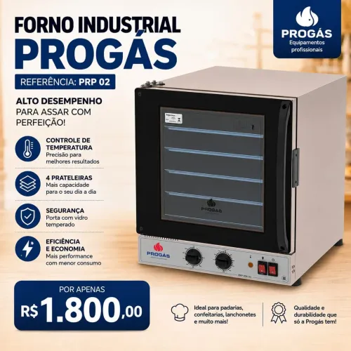 Forno industrial Progás - PRP 02