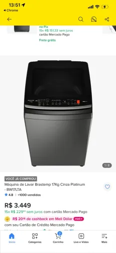 Máquina de Lavar Brastemp