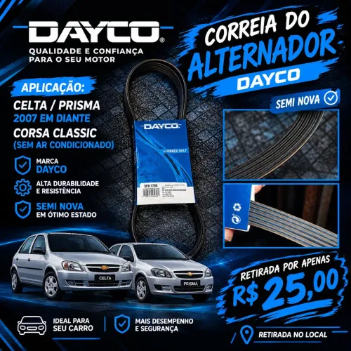 CORRERIA ALTERNADOR CELTA/PRISMA CORSA CLASSIC