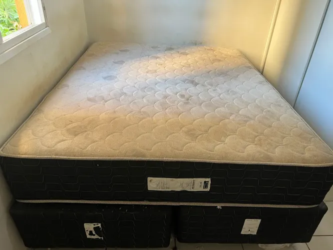 Cama Box Casal + Colchão Solar Colchões