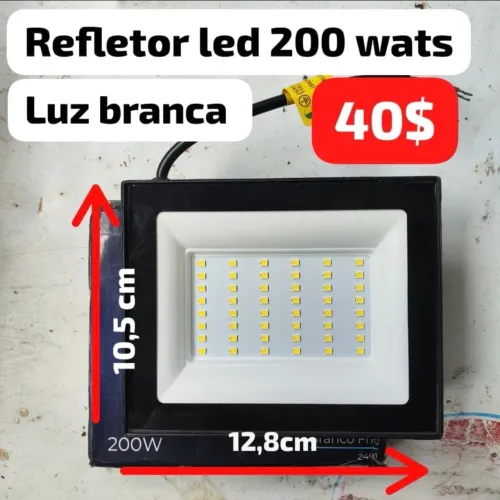 Refletor led 200 wats luz branca