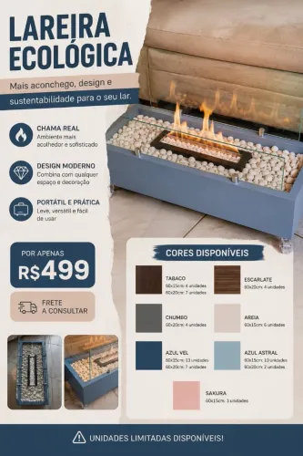 Lareira Ecológica completa
