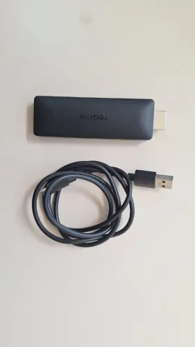 Realme 4k Smart Google Tv Stick Controle De Voz Original