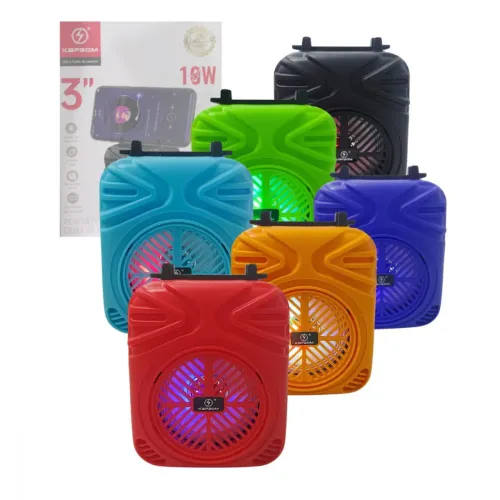 Caixinha de Som Bluetooth LED RGB Alta Qualidade 10W KA-9111