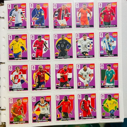 Kit lilás completo figurinhas Legends copa do mundo 2026