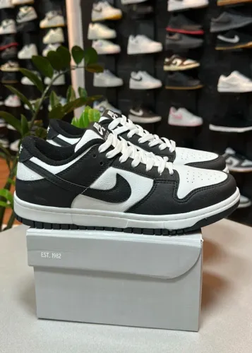 Tênis Nike Dunk Low Retro Panda Premium Unissex Cor: Preto - Disponível 34 AO 43