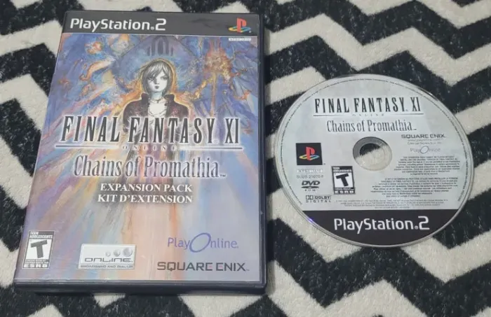 Final Fantasy XI Online Chains of Promathia Americano Original PS2 Playstation 2
