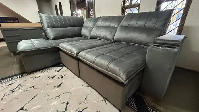 ? **SOFÁ 3 METROS ? CONFORTO, ESPAÇO E QUALIDADE!**  Transforme sua sala com um sofá mod