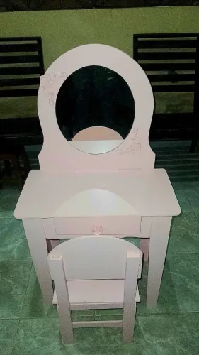 Penteadeira infantil rosa