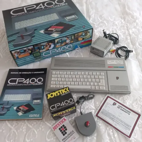 Lindo Micro Prológica CP400 Color II 64K c/ Joystick Caixa e Manual