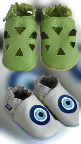 Kit moccasin/babuche babu aubu 2 pares couro