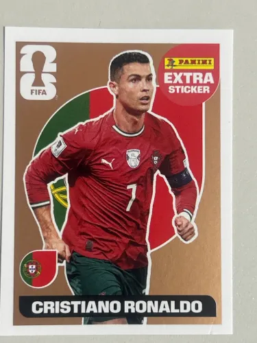 Figurinha bronze Cristiano Ronaldo