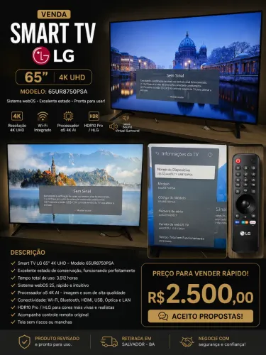 Smart TV LG 65" 4K UHD
