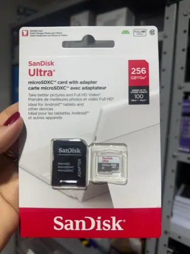 Cartão Micro SD Sandisk Ultra 256GB