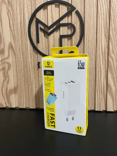 FONTE CARREGADOR BASEUS GAN5 PRO 65w ORIGINAL