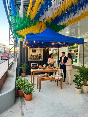 Aluguel Tenda Sanfonada 3x3 Manaus | Barraca Gazebo Sol e Chuva