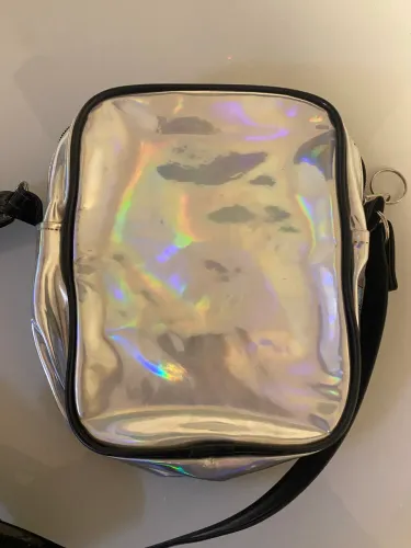Bolsa prateada 12x22cm