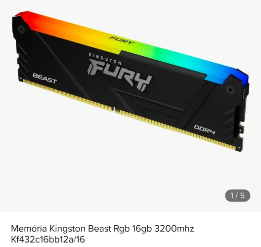 Memoria 16gb Kingston 