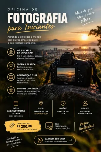 OFICINA DE FOTOGRAFIA PARA INICIANTES